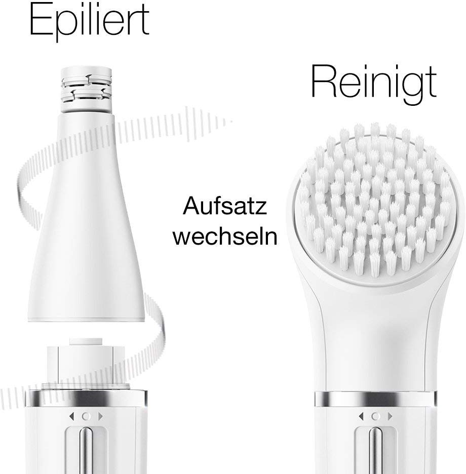Braun Gesichtsepilierer »FaceSpa 851V 3-in-1« 3 Stk. Aufsätze mit zusätzlicher Batterie