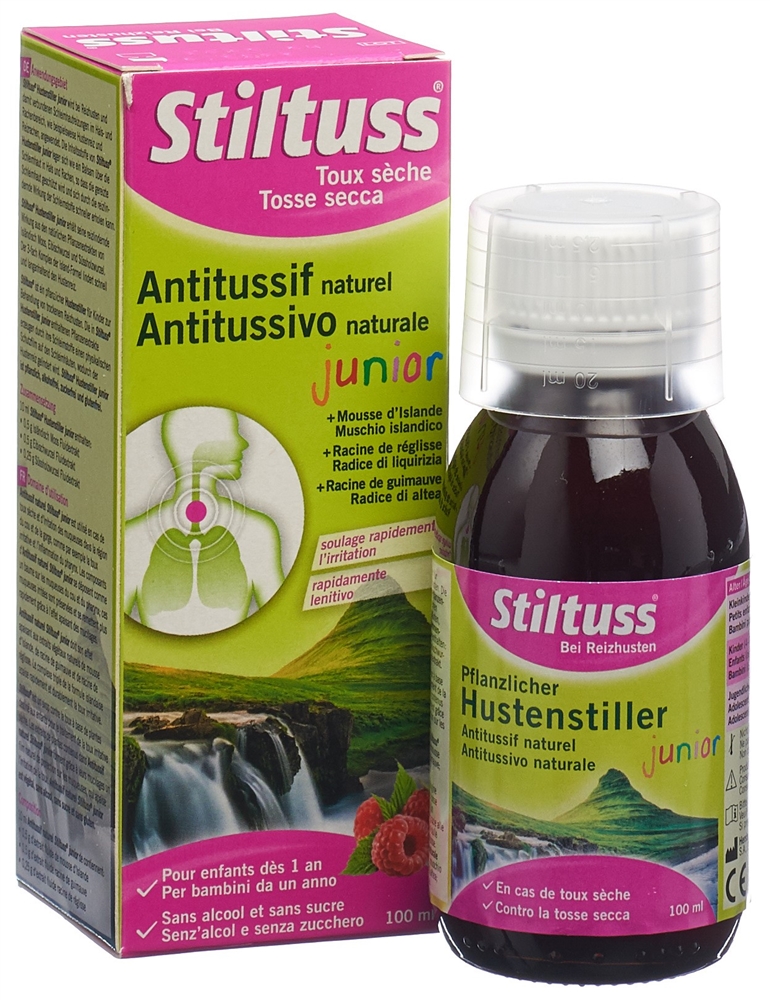 STILTUSS Pflanzlicher Hustenstiller Sirup Junior Fl 100 ml