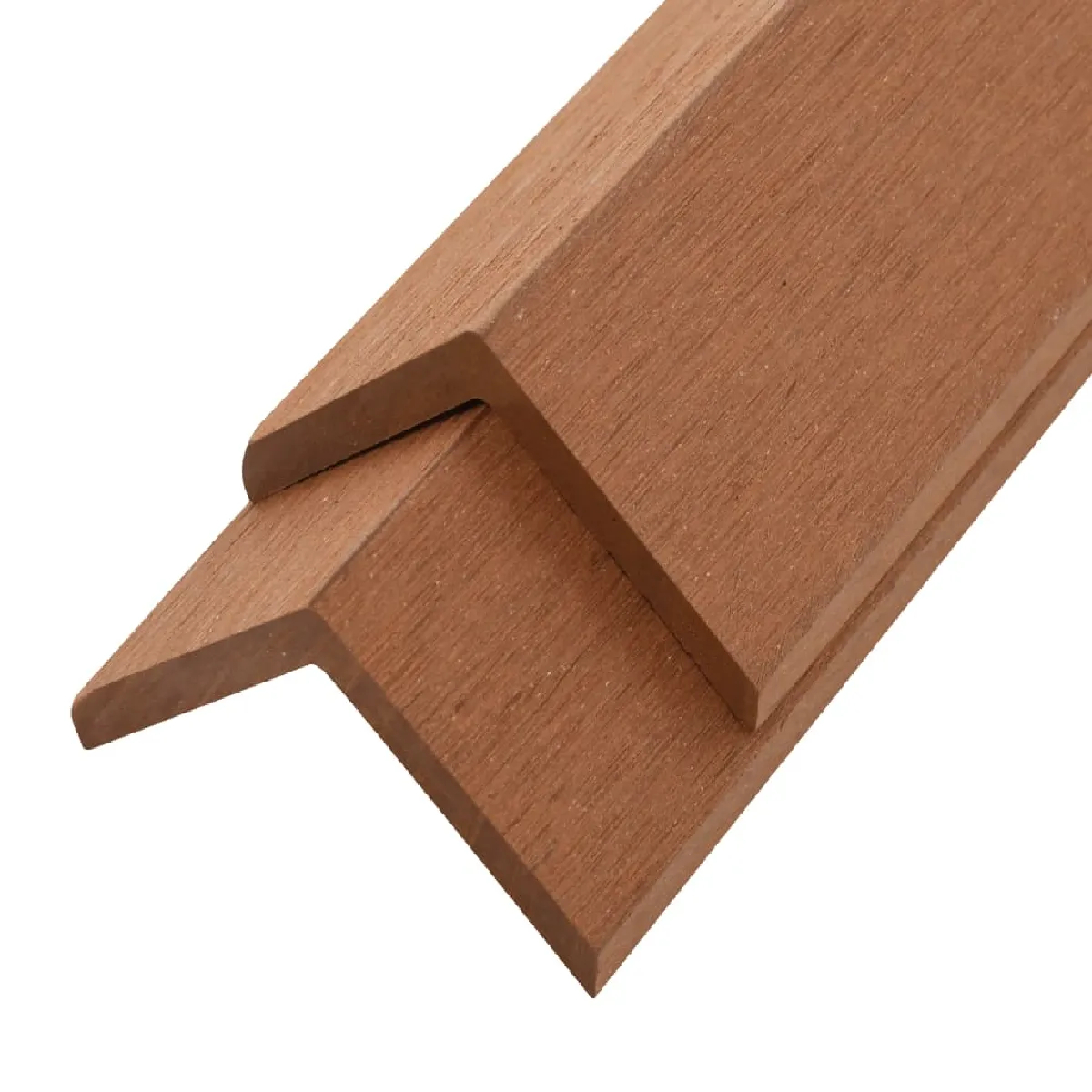 VidaXL Cornière de Terrasse 5 pcs WPC - Marron Clair