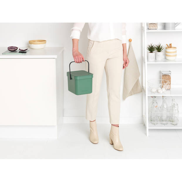 Brabantia Sort & Go afvalemmer 6 liter - Fir Green