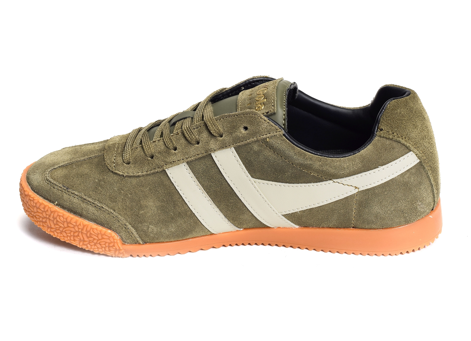 Harrier suede trainers kaki