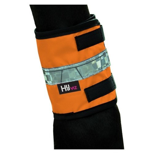 Fitas refletoras para pernas HyViz, laranja/preto