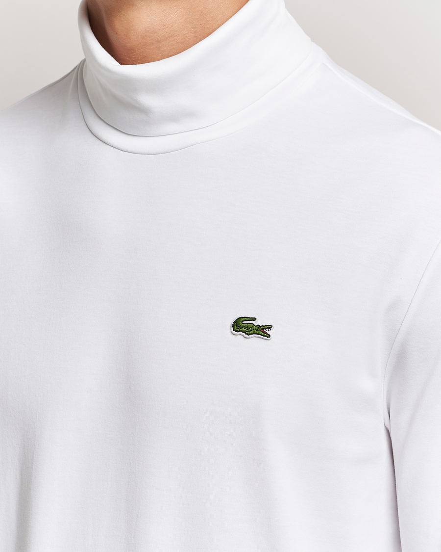 Lacoste Interlock Cotton Rollneck White