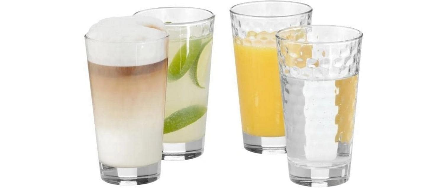 Karaffe inklusive 4 Gläser 1 l, TransparentKaraffen-Set