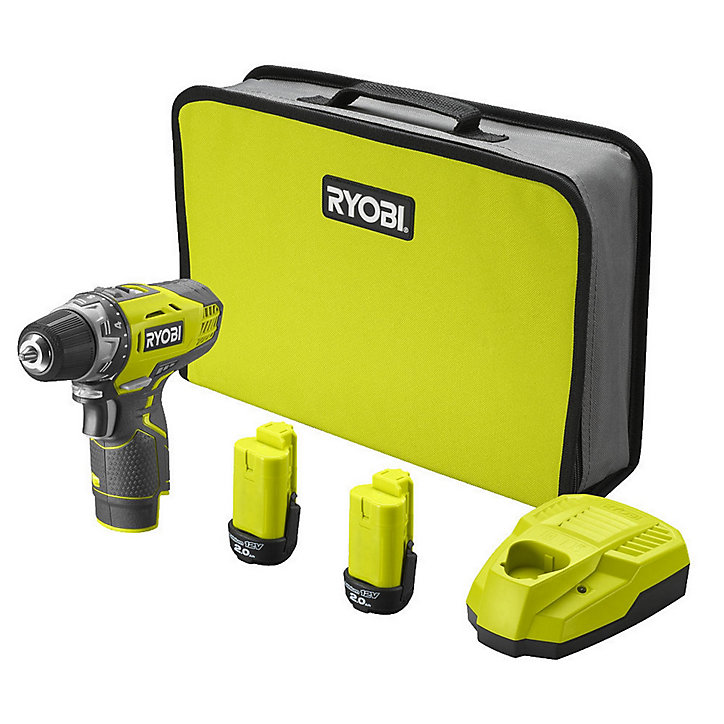 Perceuse visseuse sans fil Ryobi R12DD-220S 12V - 2x2Ah