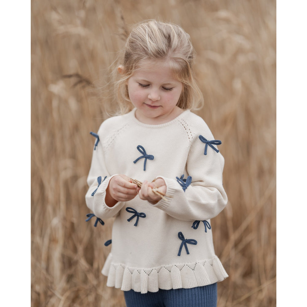 Køb Hanevild Ivory More Bows Sweater
