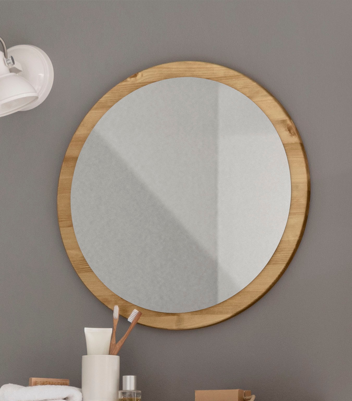 Home affaire Badspiegel »Ayanna« Spiegel,  50 cm Durchmesser
