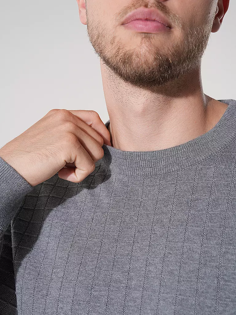 HUGO Pullover SCOULT grau