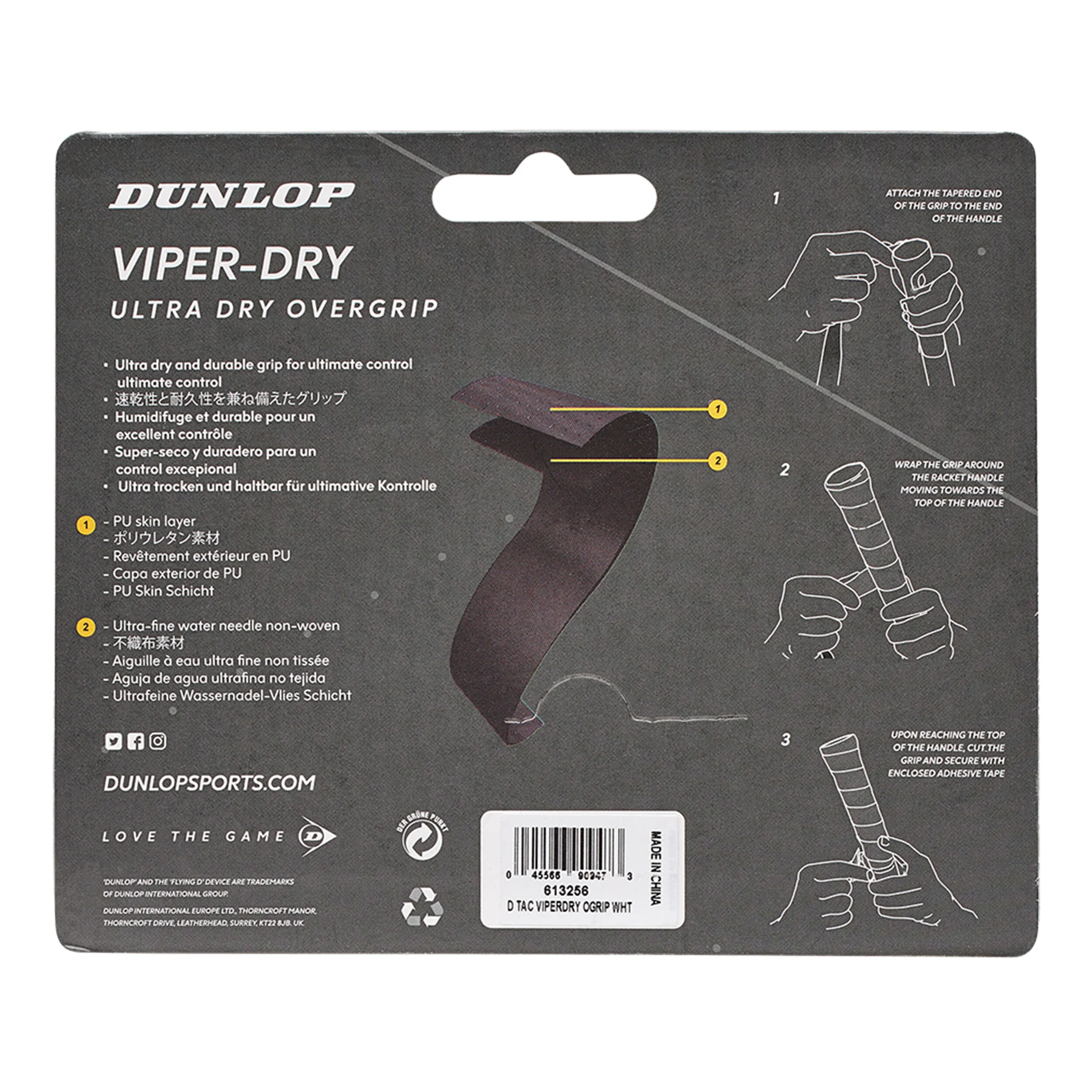 Dunlop Viperdry Pack De 3 - Blanc