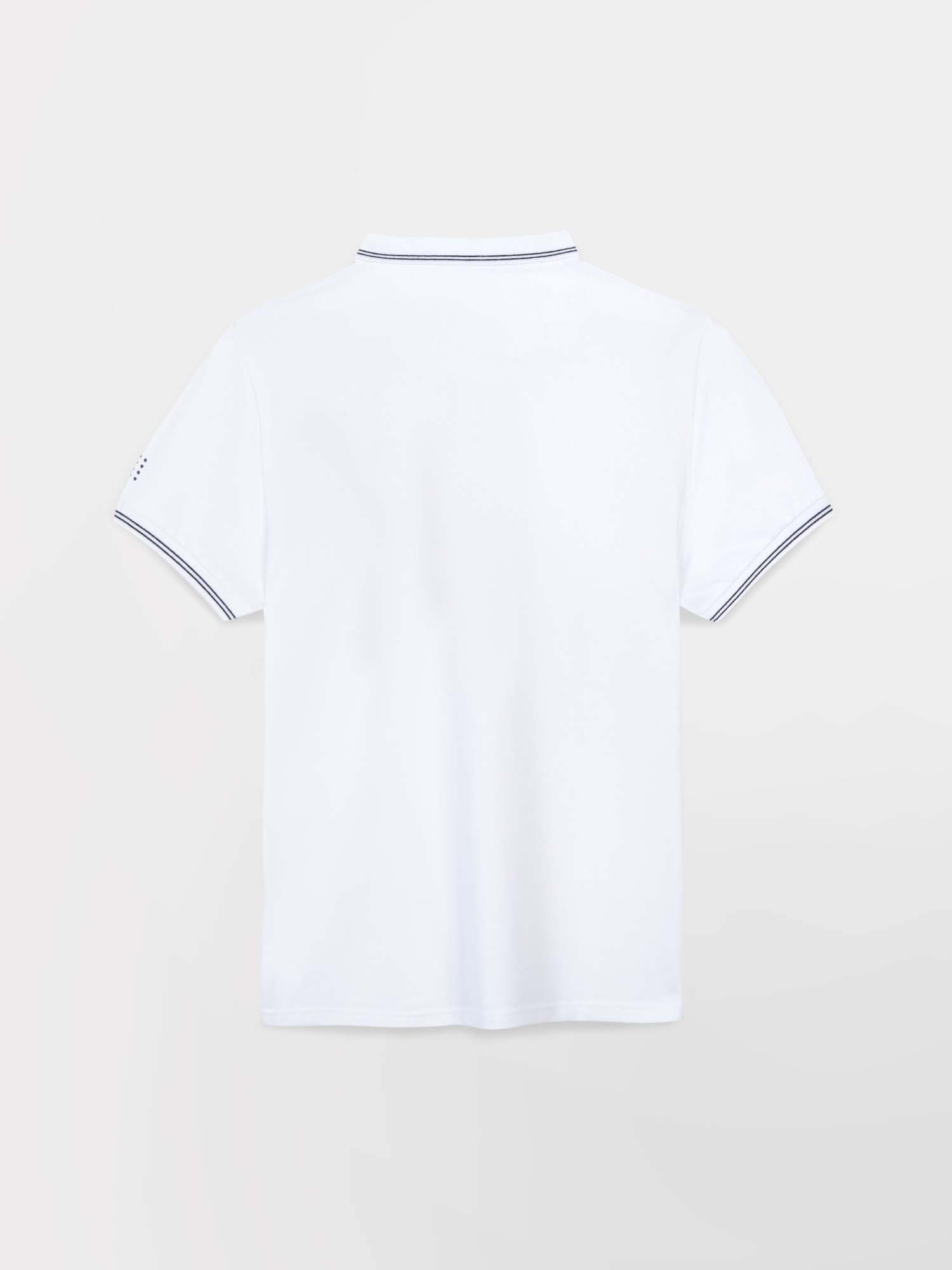 Polo Homme Séchage Rapide Stretch Blanc