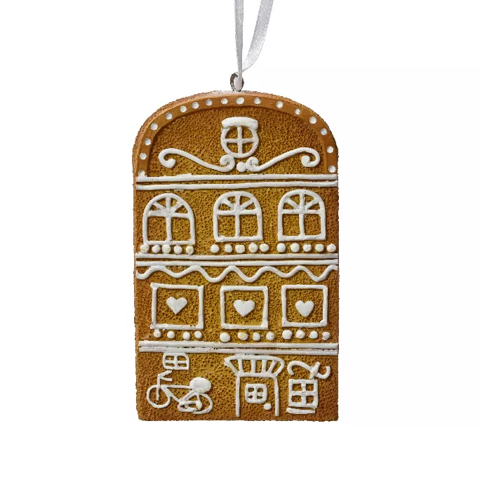 Maisonnette à suspendre (H10 cm) Biscuit gourmand de Noël
