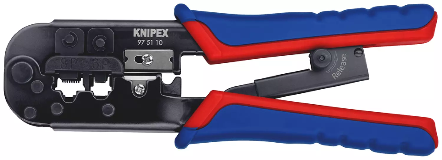 Knipex 975110 Krimptang voor Westernstekkers - 190mm