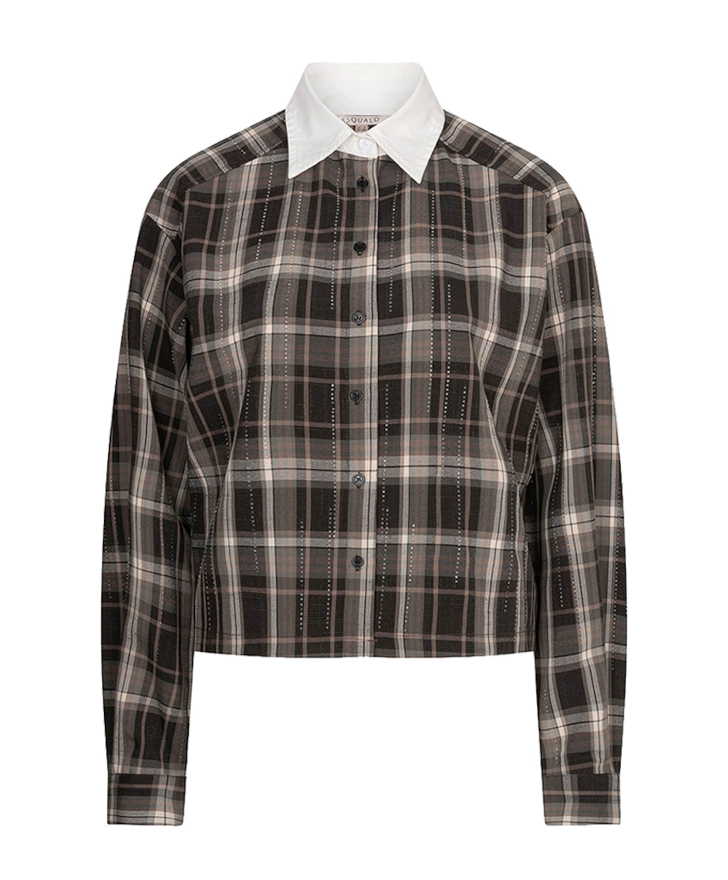 EsQualo Dames blouse bruin