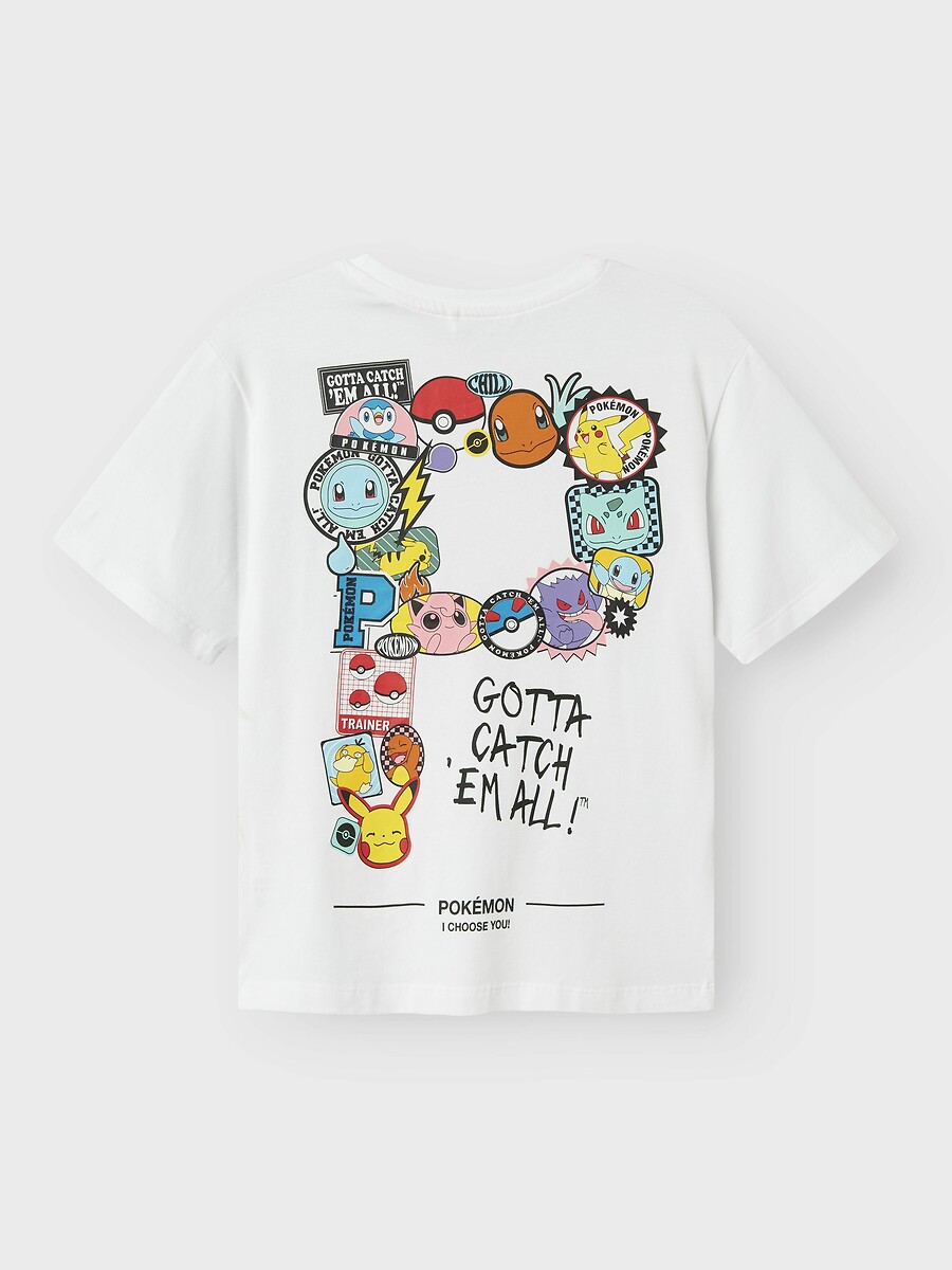 Nomeie como<br>Camiseta de manga curta, Pokémon