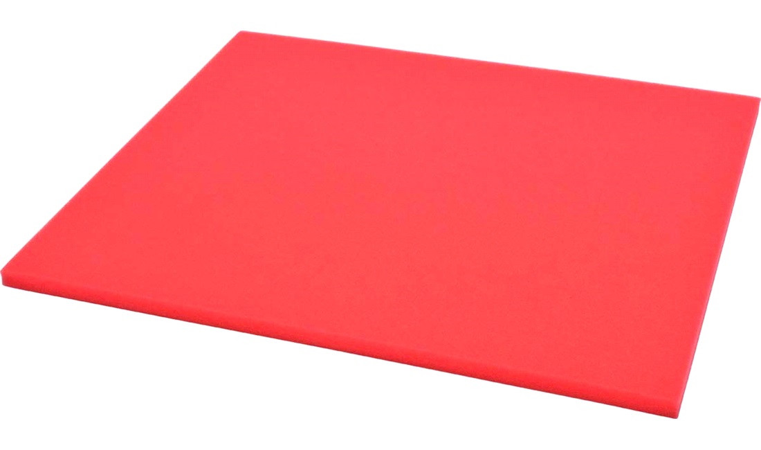 Universal filter 280X330X10mm rød