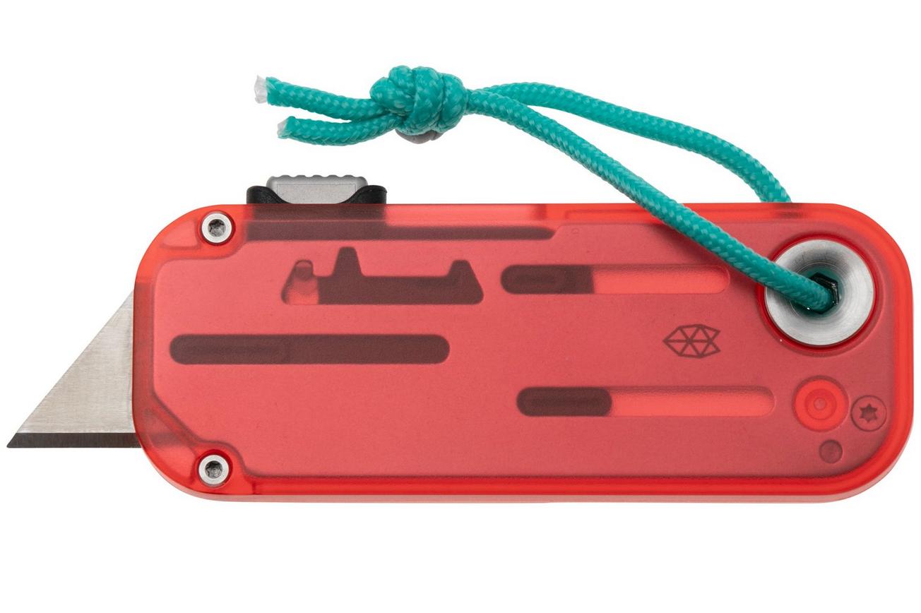 The James Brand The Palmer Clear, Coral, Turquoise Lanyard KN126213-00 utility mes