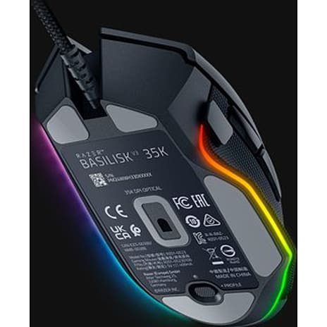 Razer Basilisk V3 35K gaming mus - sort