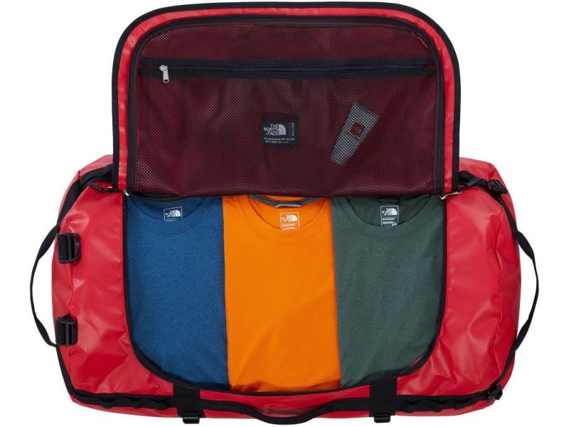 The North Face Duffle Bag Base Camp Rot/Schwarz, 150 l Strapazierfähige Tasche, Red