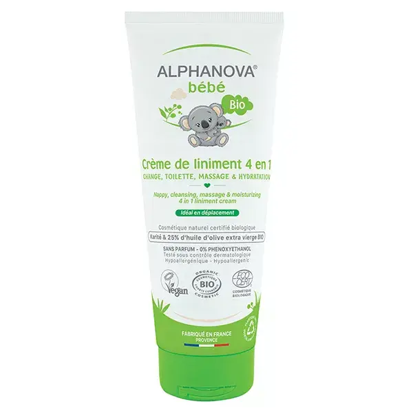 Creme Linimento Orgânico para Bebê Alphanova 200ml