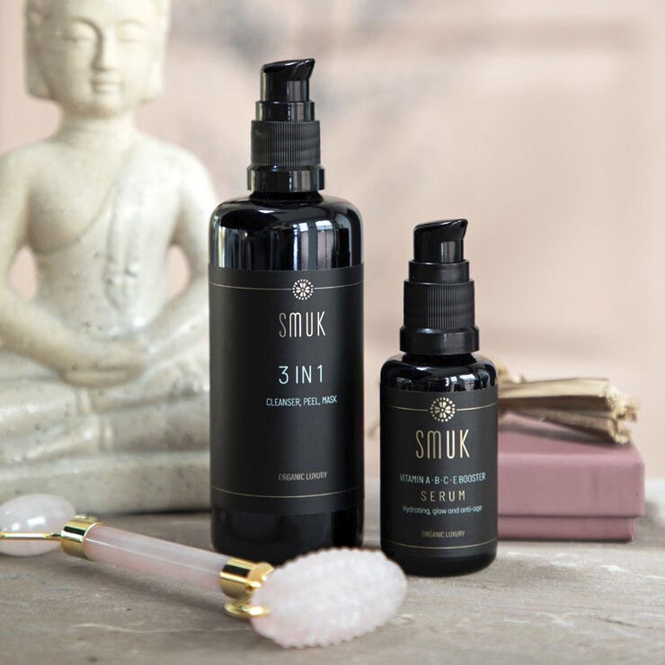 SMUK skincare Rosakvartsrulle m/dupper