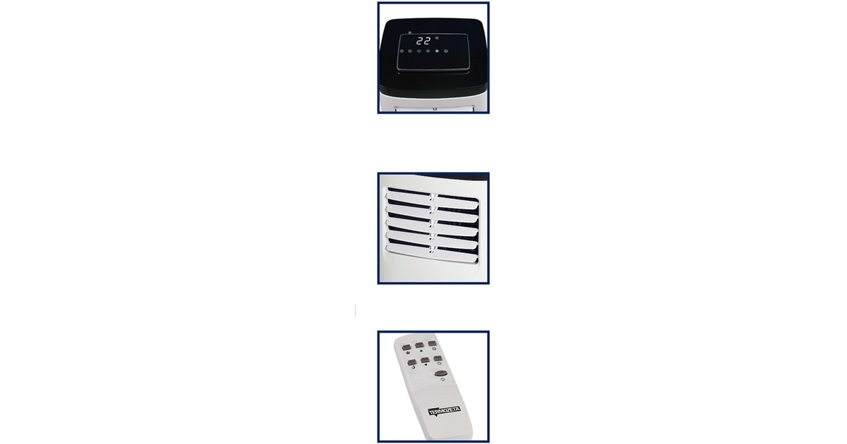 TermozetaAirzeta Clima C2 airconditioner  (Wit/zwart, Koelvermogen 2,1 kW | 7000 BTU/h, Tweedekans)