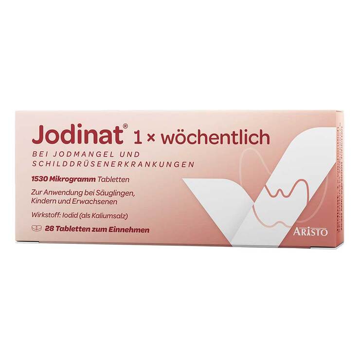 Jodinat 1x wöchentlich 1530 Mikrogramm Tabletten, 28 St