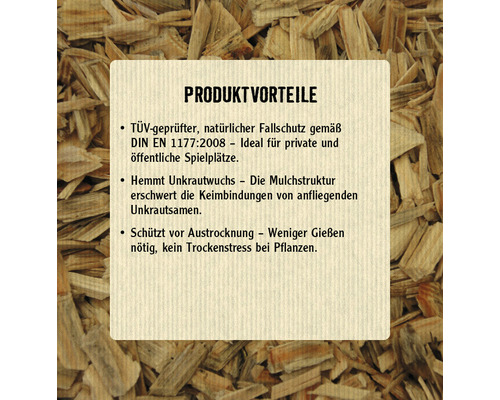Speeltuin- en padbedekking FloraSelf TÜV-gecertificeerde valbeveiliging 42x50 L (= 2,1 m³) pallet incl. levering