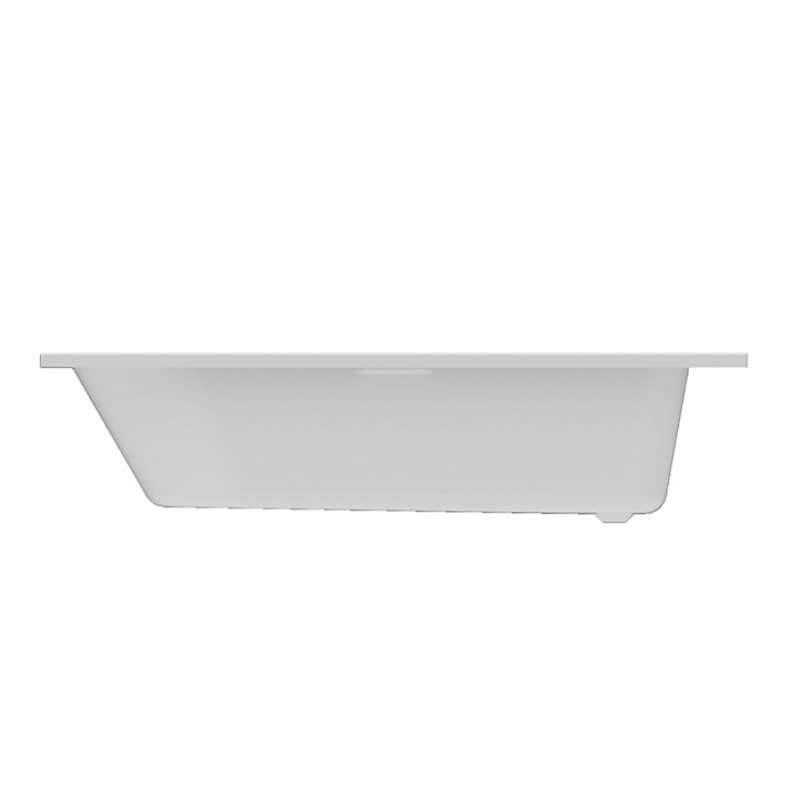 Baignoire droite avec poignées d'appui 170x75 cm Cavally blanc