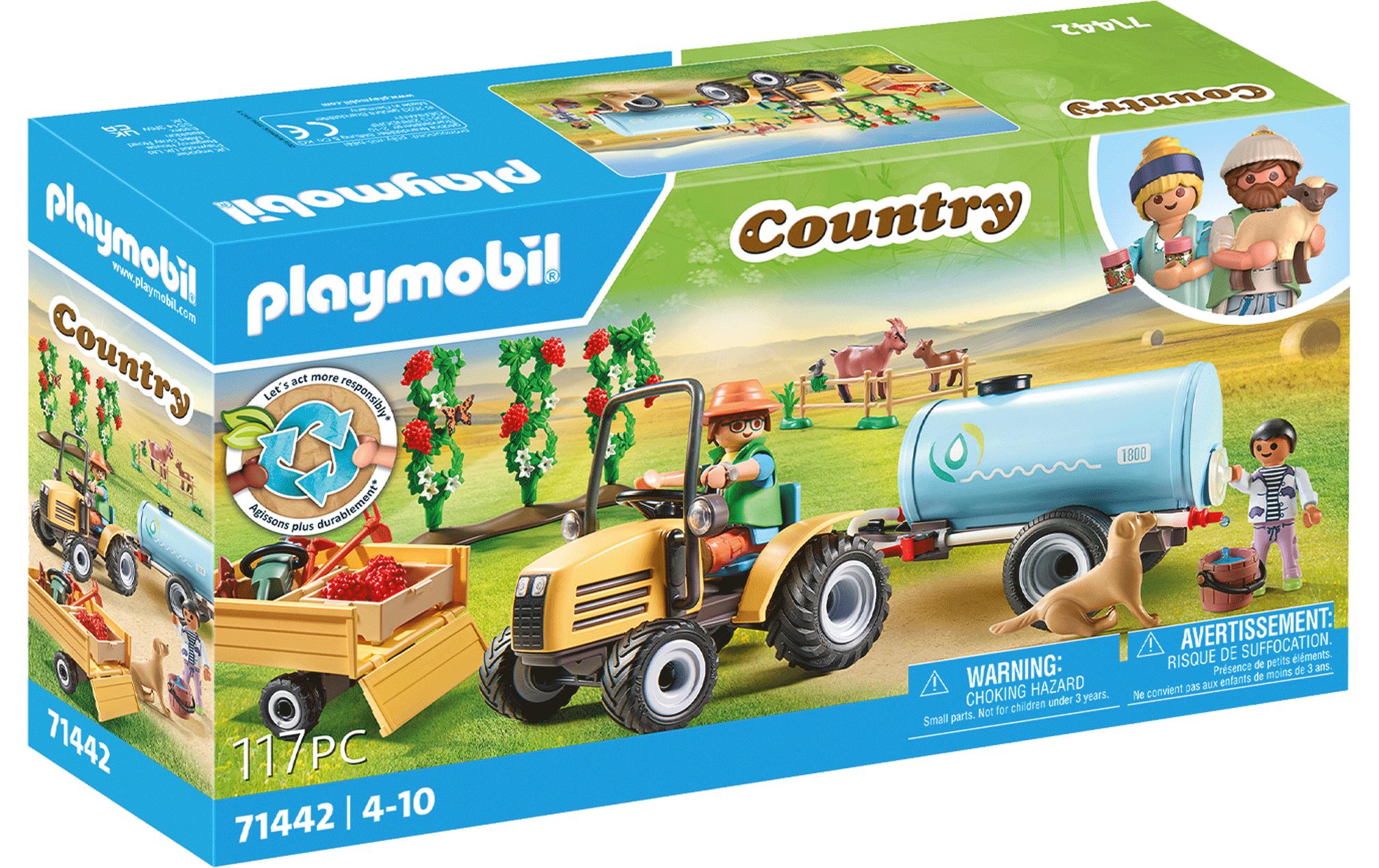 Country Traktor mit Anhänger und Wassertank 71442Spannendes Spielset für fantasievolle Abenteuer auf dem Bauernhof