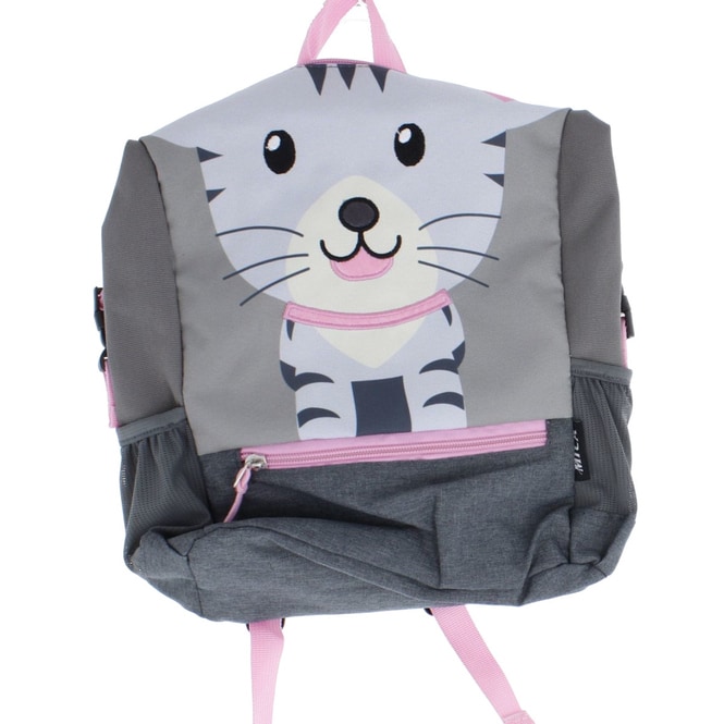 Kinderrucksack Katze - aus Textil - ca. 23/36 x 32 x 10 cm