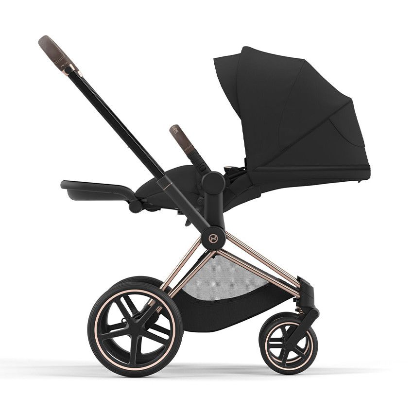 Habillage de siège pour poussette Priam/e-Priam sepia black - Ecru