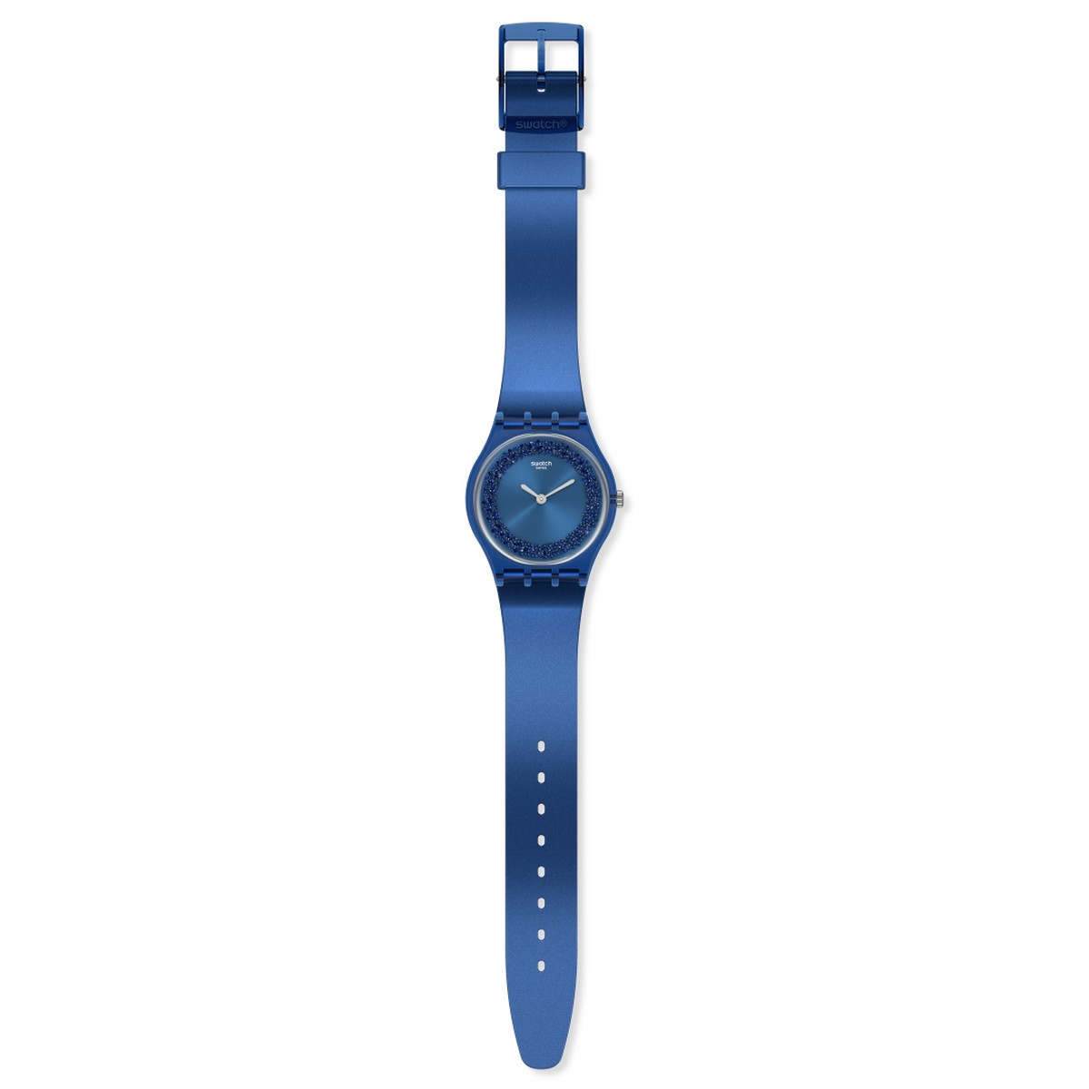Montre Swatch femme plastique et silicone bleu