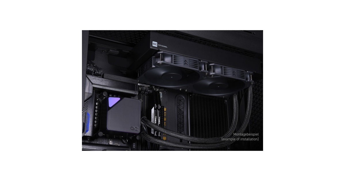 AlphacoolCore Ocean T38 AIO 280 mm waterkoeling  (Zwart)