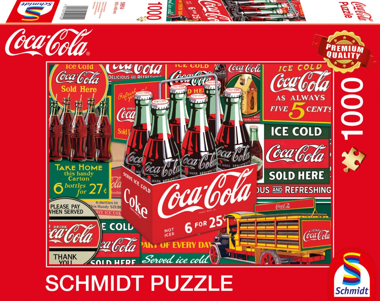 Schmidt Puzzle 1000 - Coca Cola Motiv 2 (Puzzle)