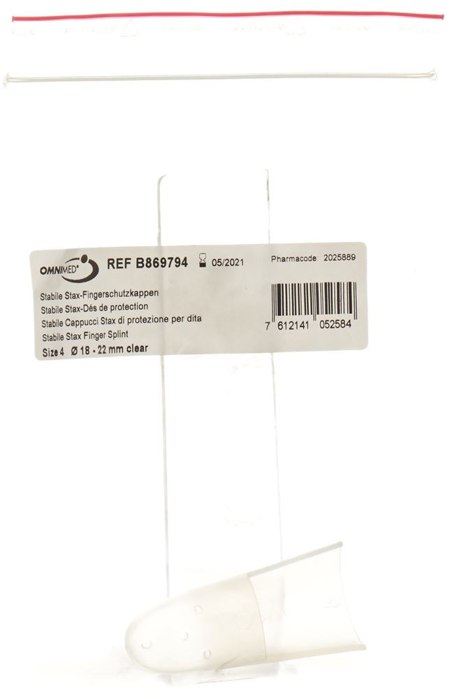 Omnimed Stax-Fingerschutzkappen Gr4 perforiert transparent 1 Stk