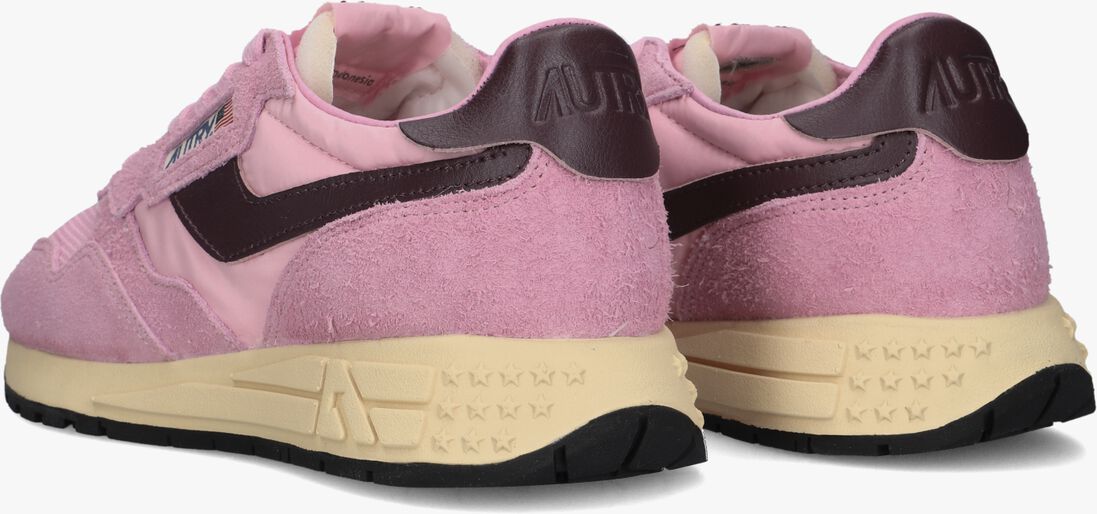 roze autry lage sneakers reelwind low