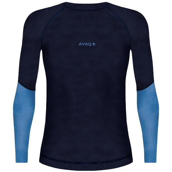 T-shirt thermique AYAQ MEFONNA MERINO LONG SLEEVE W BLUE SLATE