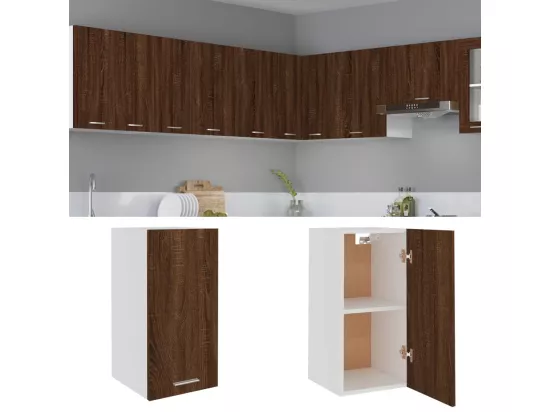 Armoire suspendue Chêne marron 29,5x31x60 cm Bois d'ingénierie