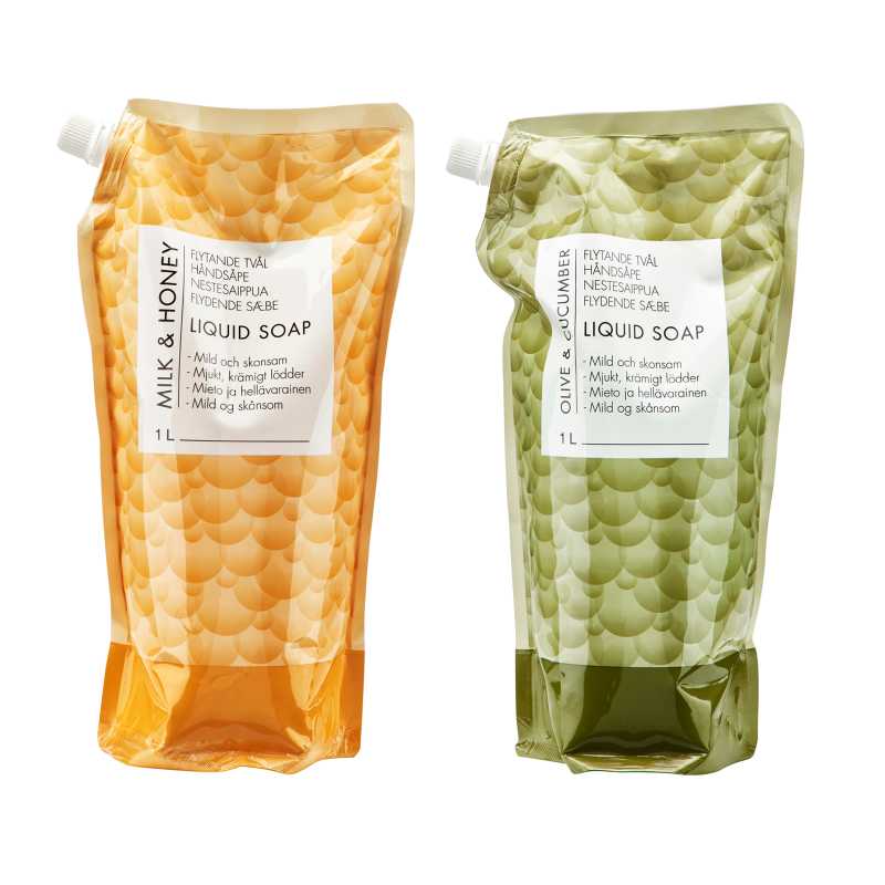 Flytende såpe, milk & honey, refill, 1 L