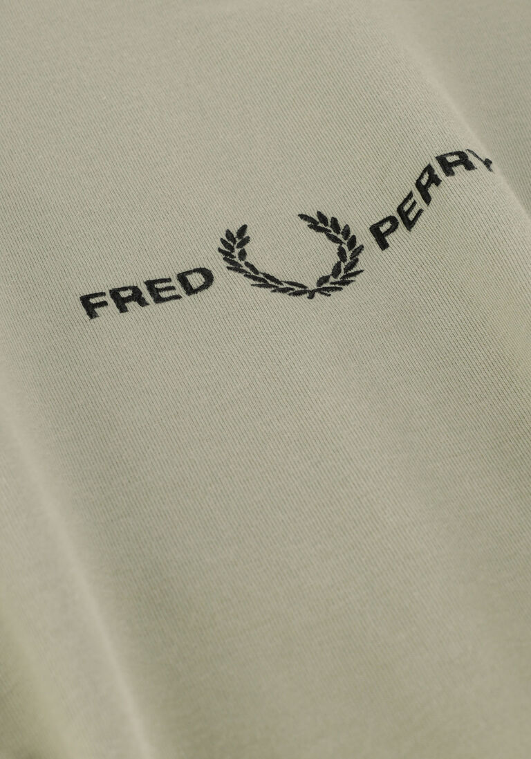 FRED PERRY groene fred perry t-shirt embroidered t-shirt