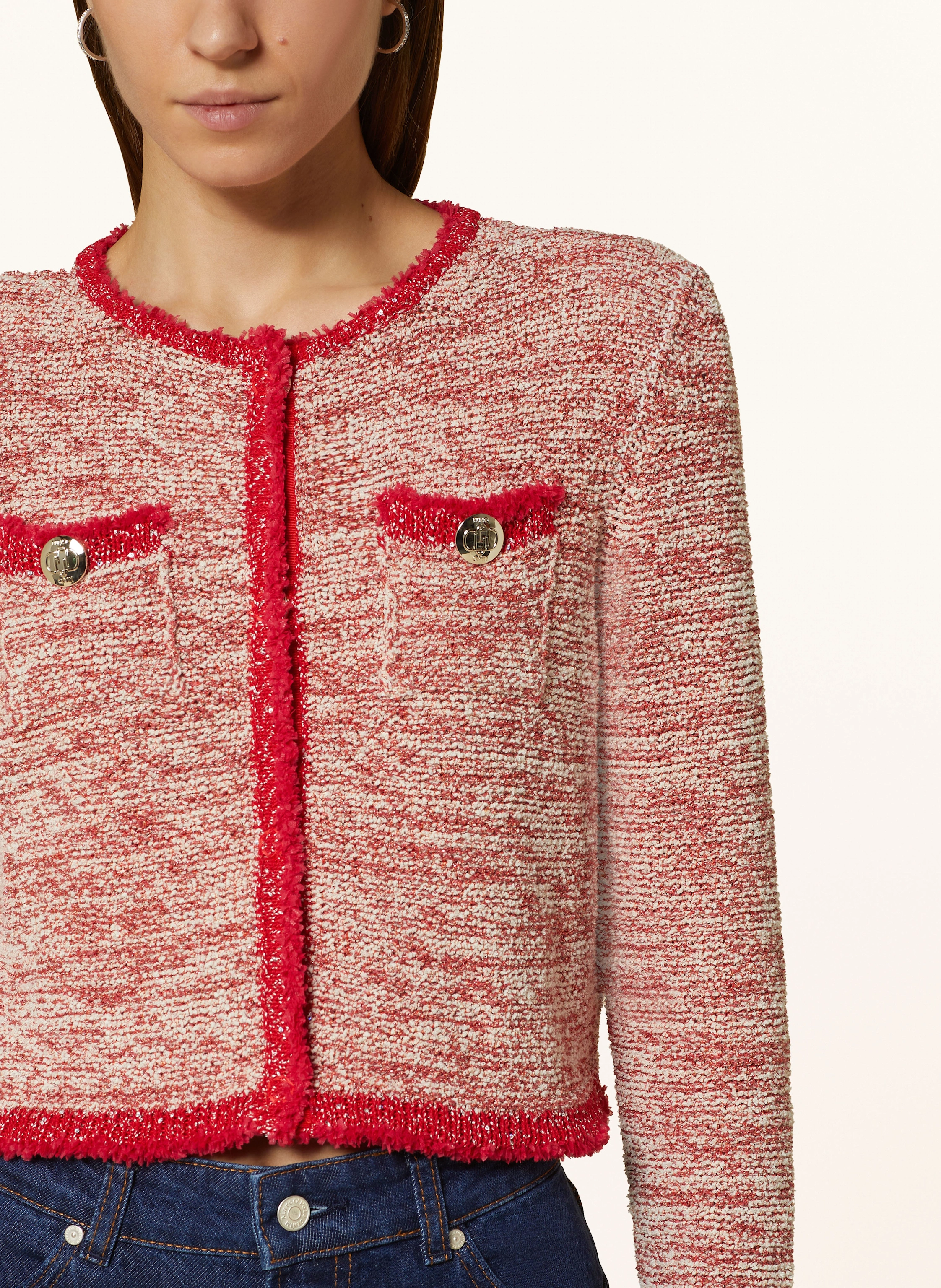 LIU JO Strickjacke mit Glitzergarn
