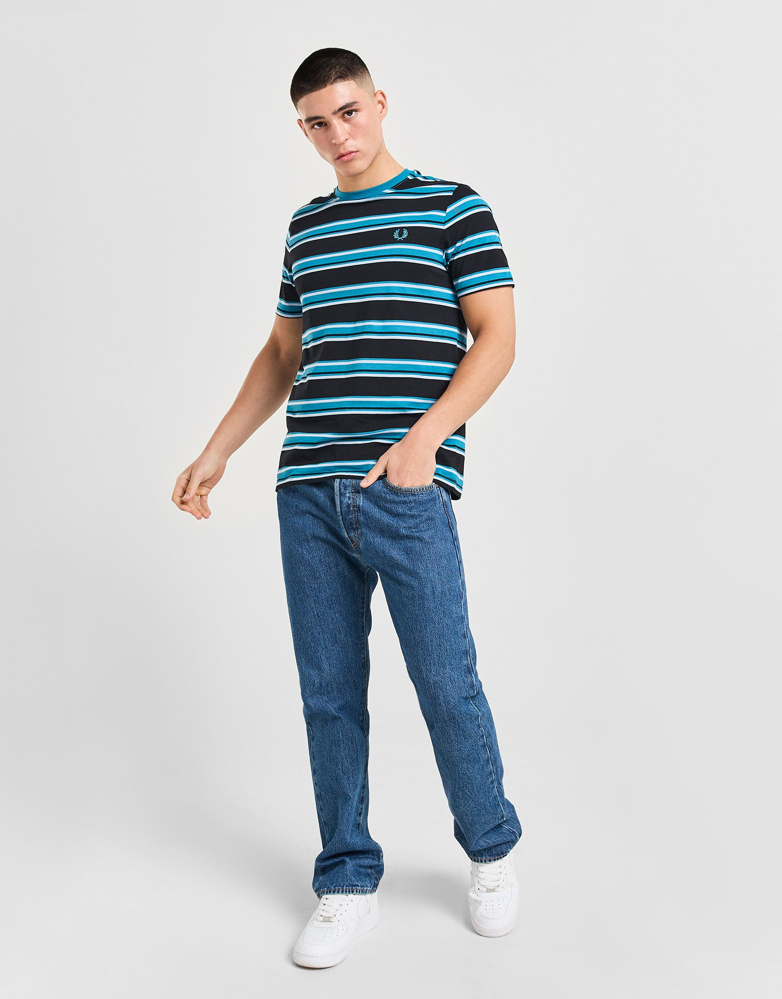 Fred Perry T-shirt Rayé Homme