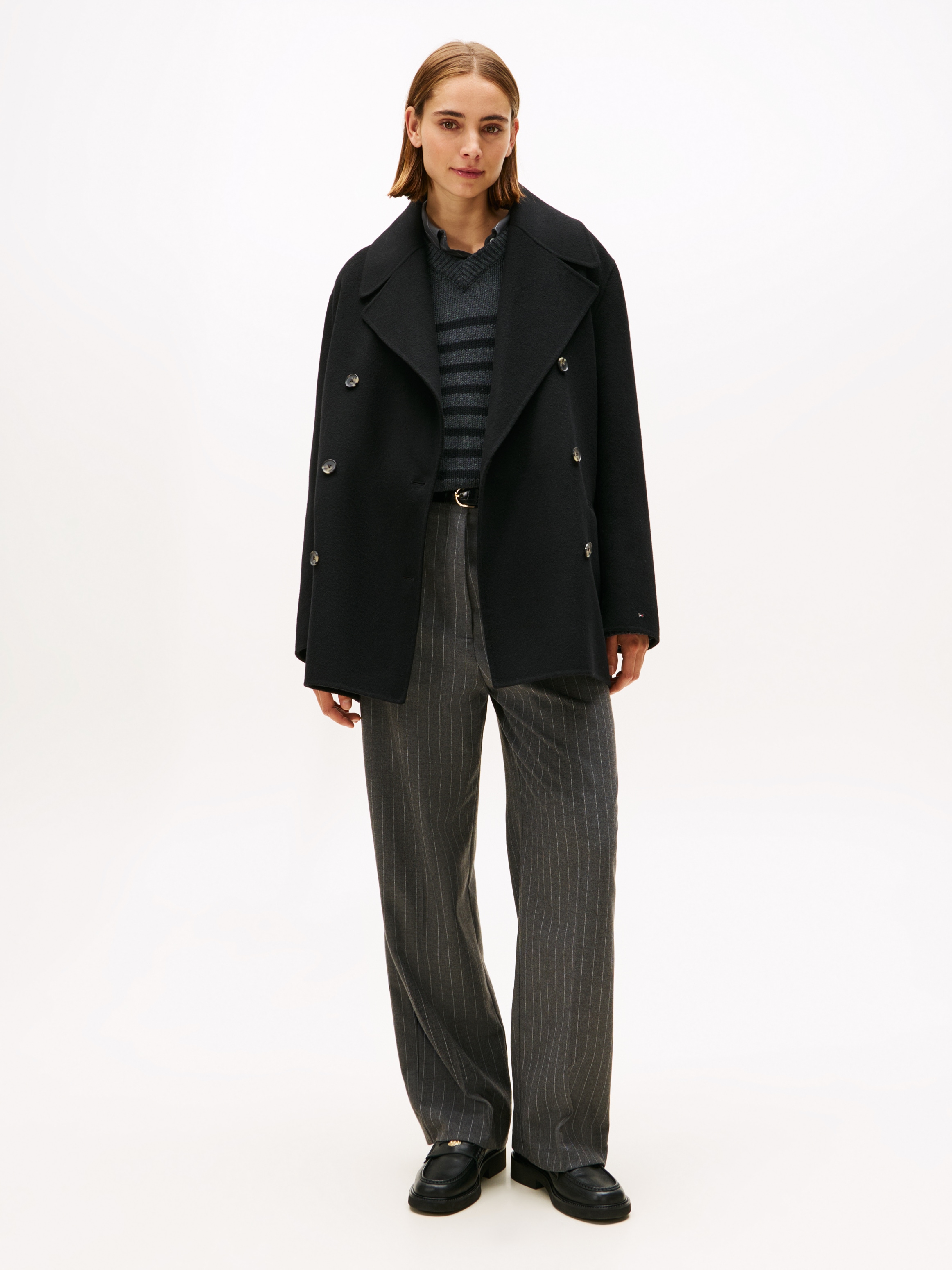 Tommy Hilfiger Anzughose »PINSTRIPE LOOSE STRAIGHT PANT«  mit Nadelstreifen