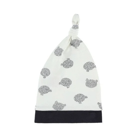Bonnet Jersey collection Cocon Garçon Hiver   Blanc imprimés Nouky        T1   de               Noukies