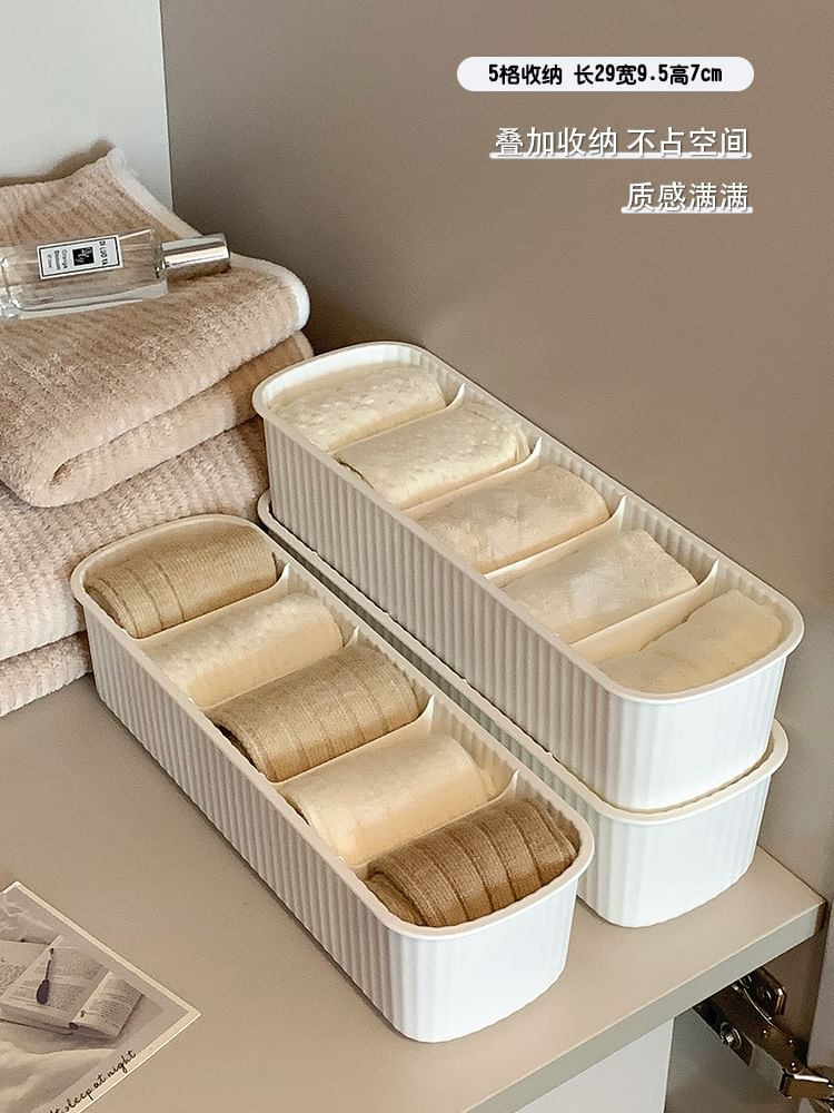 Michu - Verdeelde plastic kledingorganizer / set