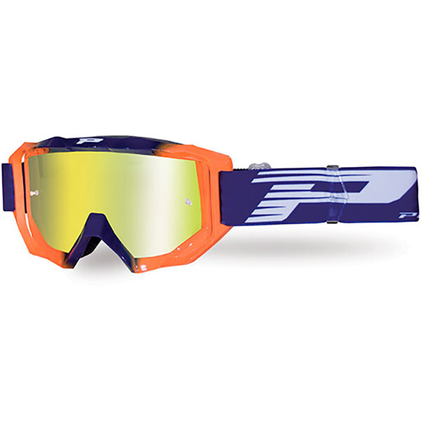 Progrip - Masque 3200 Venom Mirror Two Bleu / Orange fluo