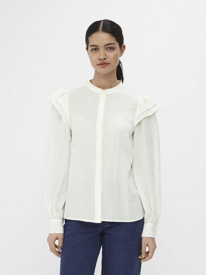 Object OBJSOPHIE L/S SHIRT 131 Cloud dancer
