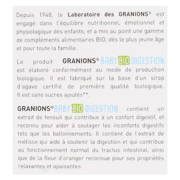 Granions Baby Digestão Orgânica 125ml