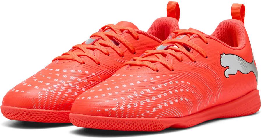 PUMA Teen FUTURE 9 PLAY IT JR Zaalvoetbalschoenen 108927 01 Glowing Red-White-Black-Silver