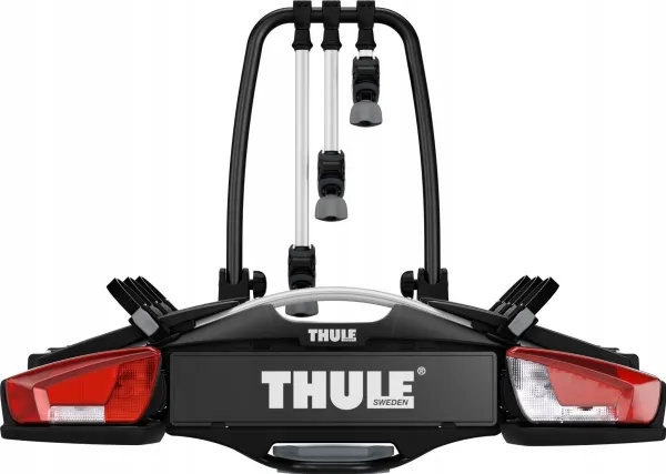 Thule VeloCompact, Cykelholder, Tilkoblingsanordning til bag på bilen, Aluminium, Sort